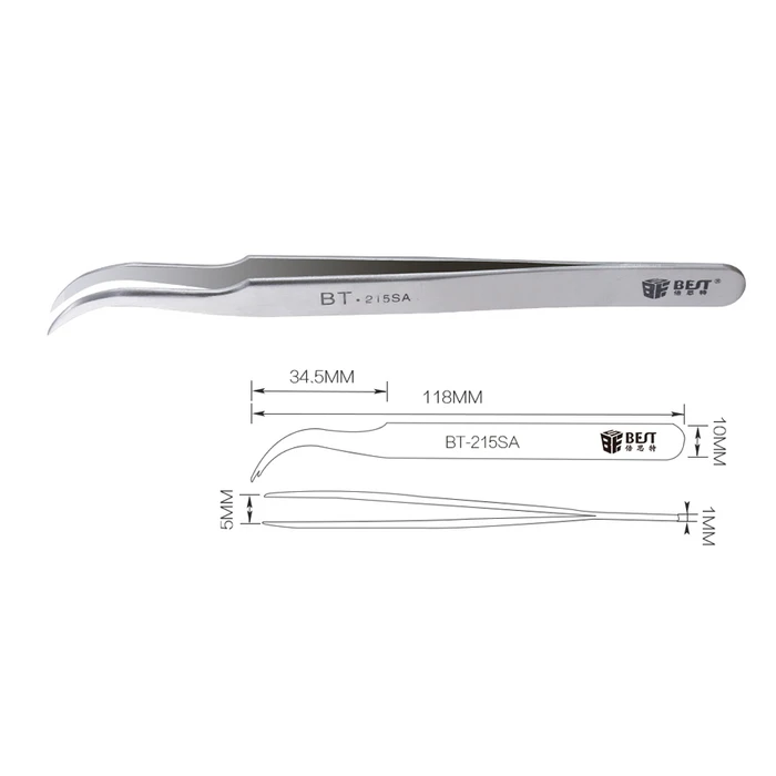 Best Τσιμπίδα Bst-215sa, Κυρτή