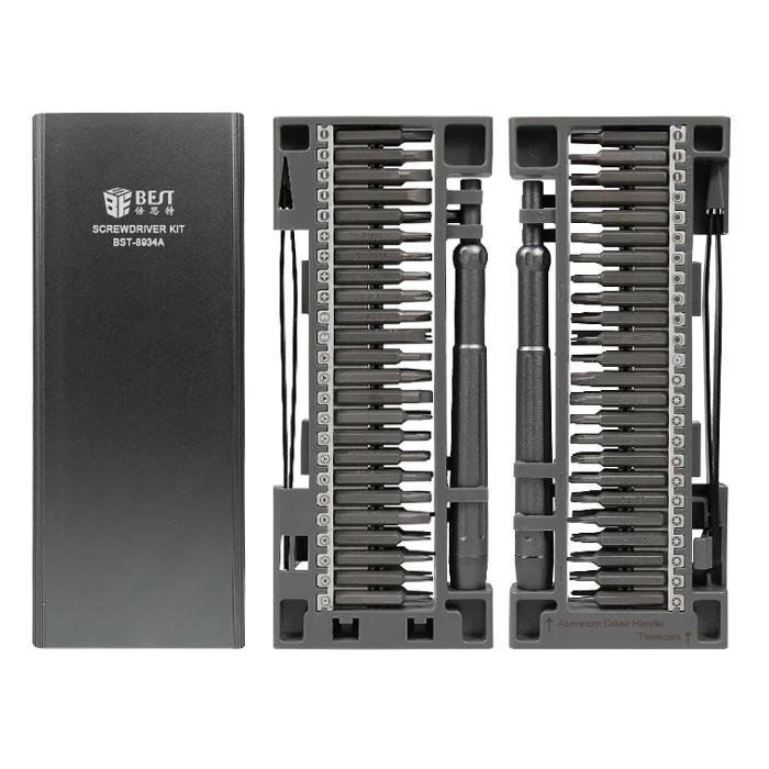 Σετ εργαλείων Best με κατσαβίδια ακριβείας BST-8934A, κασετίνα, 50τμχ