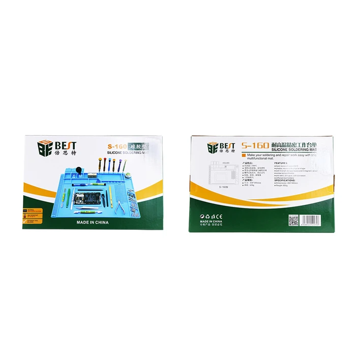 Best Βάση Εργασίας S-160, Αντιστατική, Ελαστική, 30 X 45cm, Μπλε