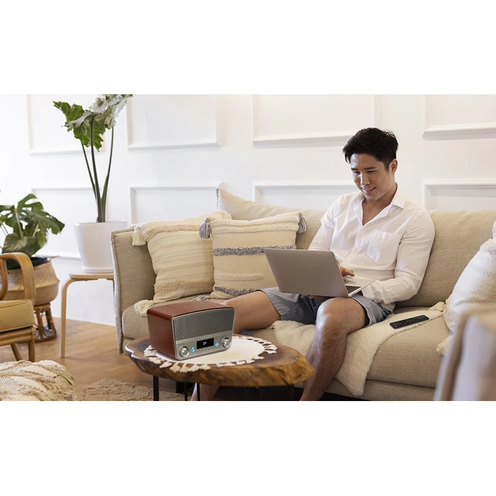 Επιτραπέζιο Ραδιόφωνο Aiwa Bluetooth MULTIMEDIA HOME RMS 50W BROWN