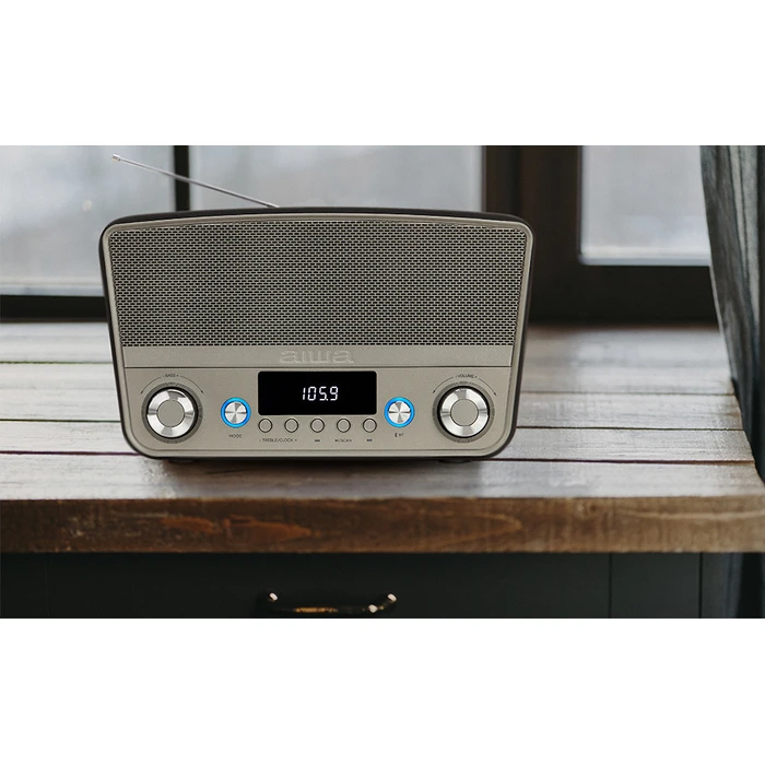 Επιτραπέζιο Ραδιόφωνο Aiwa Bluetooth MULTIMEDIA HOME RMS 50W BROWN