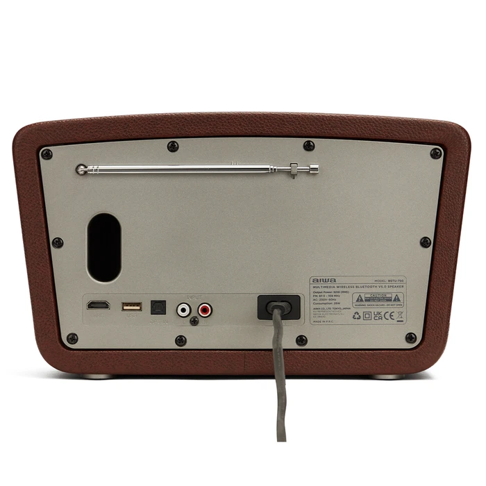 Επιτραπέζιο Ραδιόφωνο Aiwa Bluetooth MULTIMEDIA HOME RMS 50W BROWN
