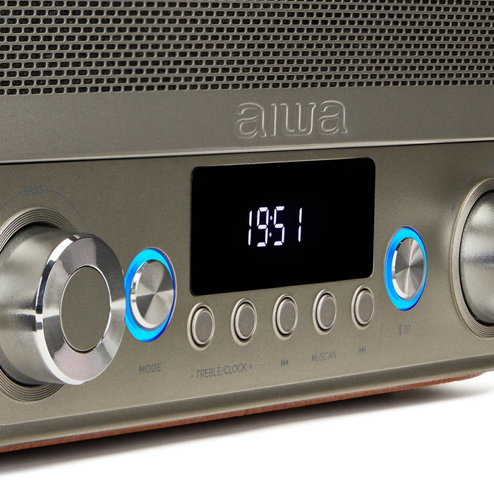Επιτραπέζιο Ραδιόφωνο Aiwa Bluetooth MULTIMEDIA HOME RMS 50W BROWN