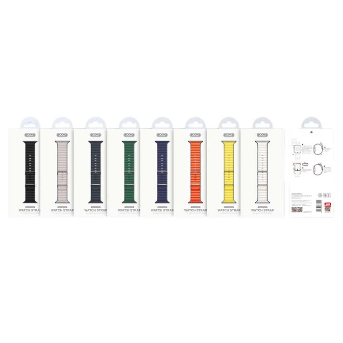 XO Λουράκι Ρολογιού Σιλικόνης Universal Κίτρινο 42 44 45 49mm