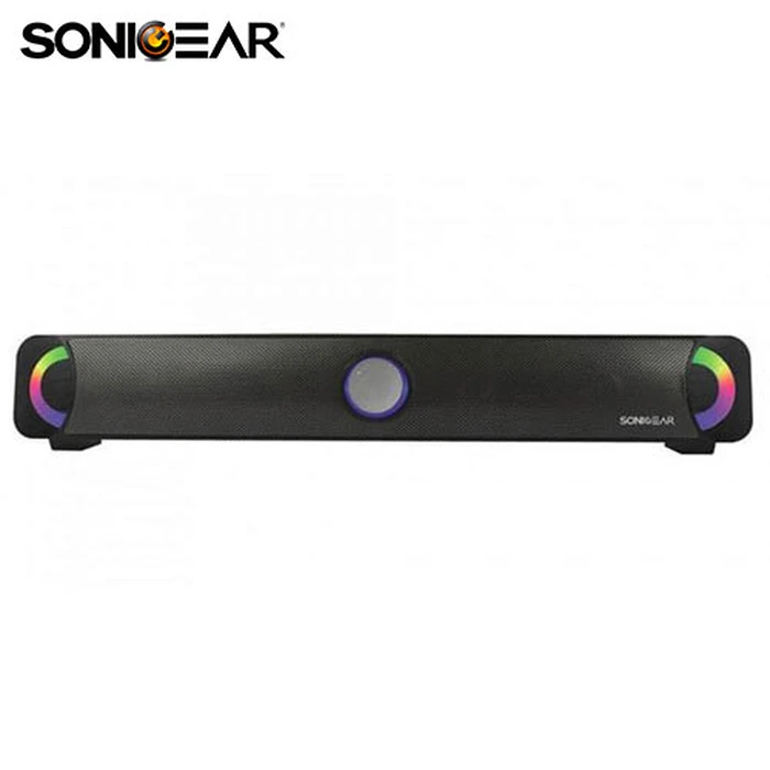 Soundbar Sonic Gear Bluetooth FM With LIGHT EFFECT MP3 Battery Black