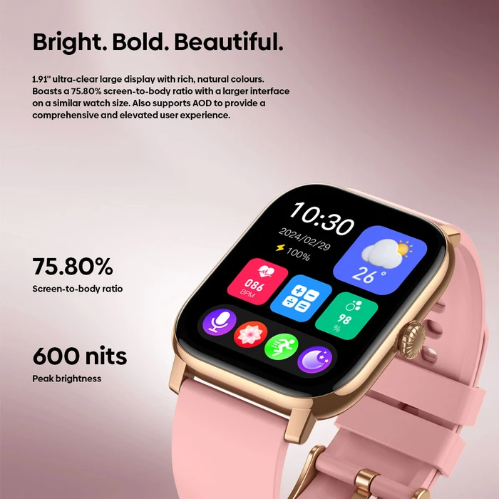 Zeblaze Btalk Pro 49mm Smartwatch με Παλμογράφο (Μαύρο)