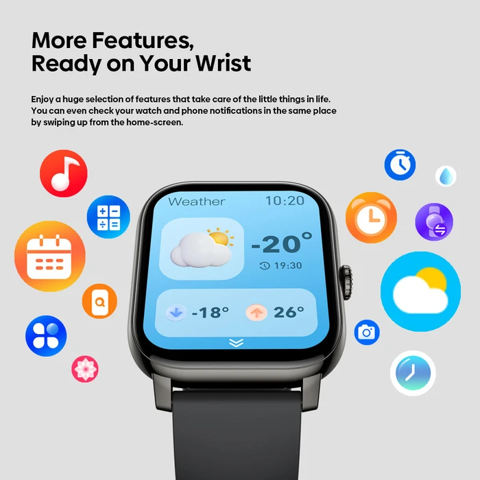 Zeblaze Btalk Pro 49mm Smartwatch με Παλμογράφο (Μαύρο)