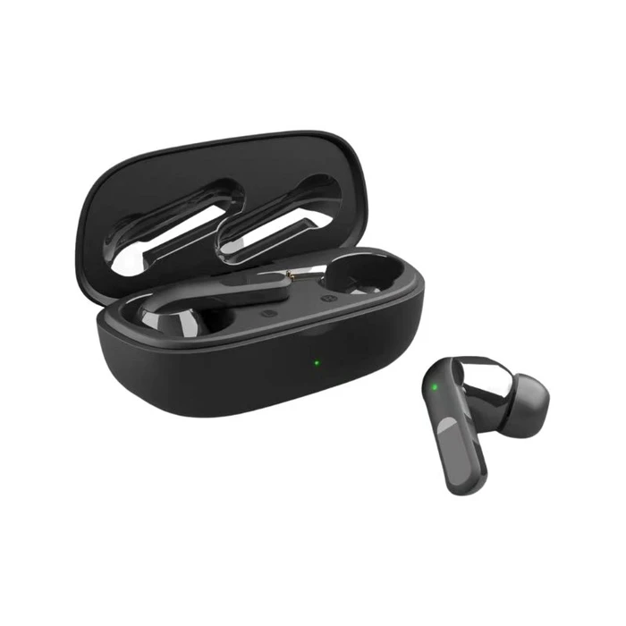 Bluetooth Handsfree Akai BTE-J20ANC Μαύρα V5.3 in-ear με βάση φόρτισης