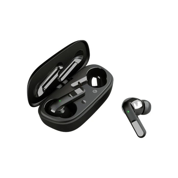Bluetooth Handsfree Akai BTE-J20ANC Μαύρα V5.3 in-ear με βάση φόρτισης