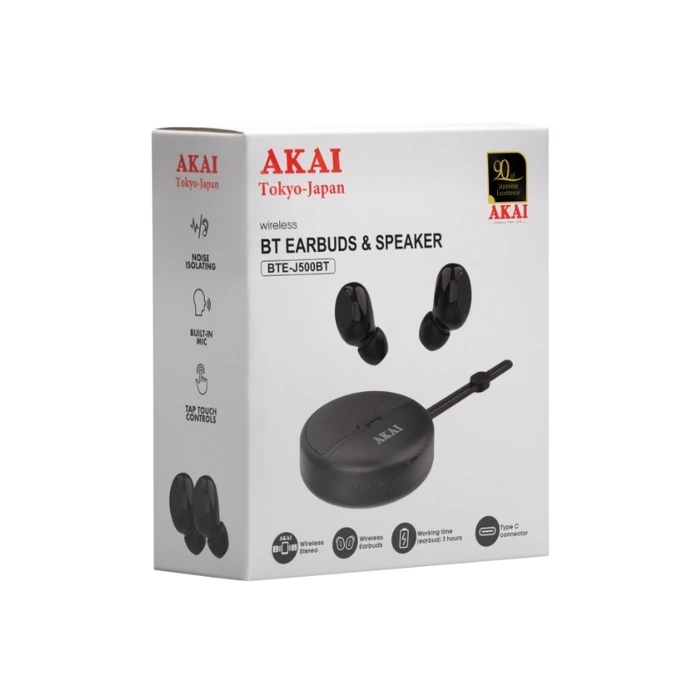 Bluetooth Handsfree Με Φορητό Ηχείο Akai BTE-J500BT 