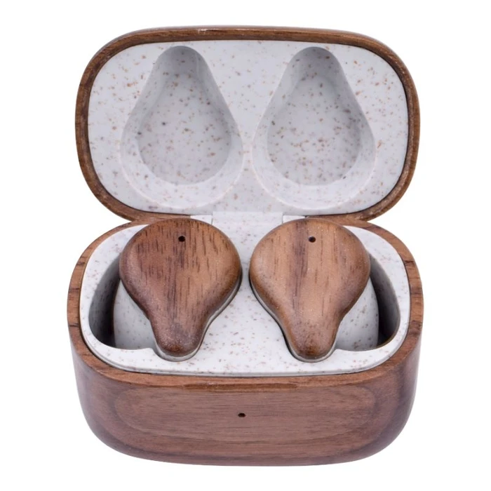 Bluetooth Handsfree Akai BTE-W300ENC Bamboo handsfree, TWS, ENC και ΝΤC