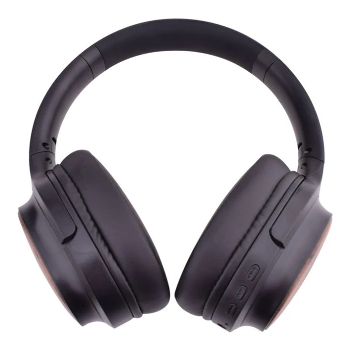 Headphones Akai BTH-W150ANC Ασύρματα over ear bamboo με Bluetooth, ΑNC, NTC, και Hifi Stereo Sound