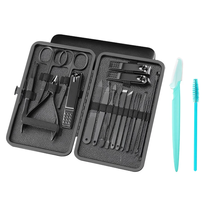 Σετ Μανικιούρ/Πεντικιούρ & προσώπου BTHU-0029, με θήκη, 20τμχ