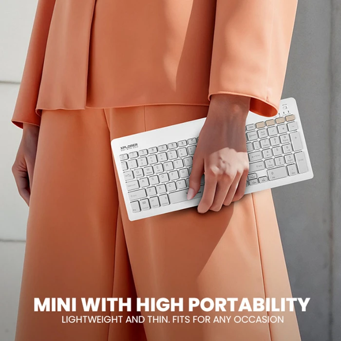 Πληκτρολόγιο Ασύρματο Alcatroz Xplorer Go! Btr 200 Mist