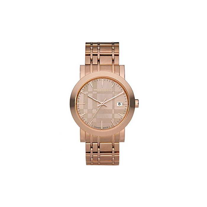 Ανδρικό Ρολόι Burberry Bu1864 (38 mm) Μεταλλικό Μπρασελέ Ροζ