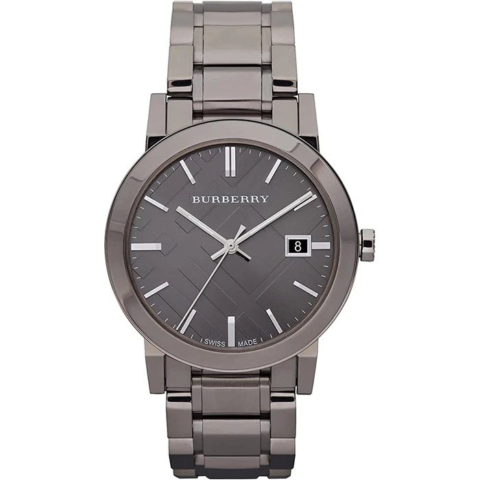 Γυναικείο Ρολόι Burberry Bu9007 (38 mm) Μεταλλικό Μπρασελέ Ασημί