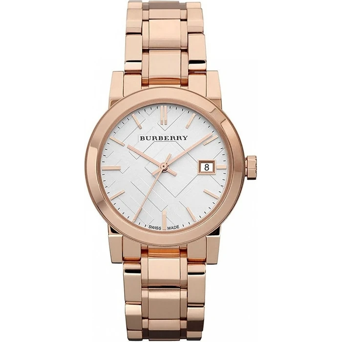 Γυναικείο Ρολόι Burberry Bu9104 (26 mm) Μεταλλικό Μπρασελέ Ροζ
