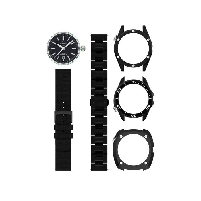 Certina Men's Automatic Watch C041.407.39.051.00 (43 mm) Black Stainless Steel