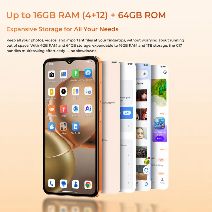 OUKITEL C17 Dual SIM (4GB RAM / 64GB) Orange