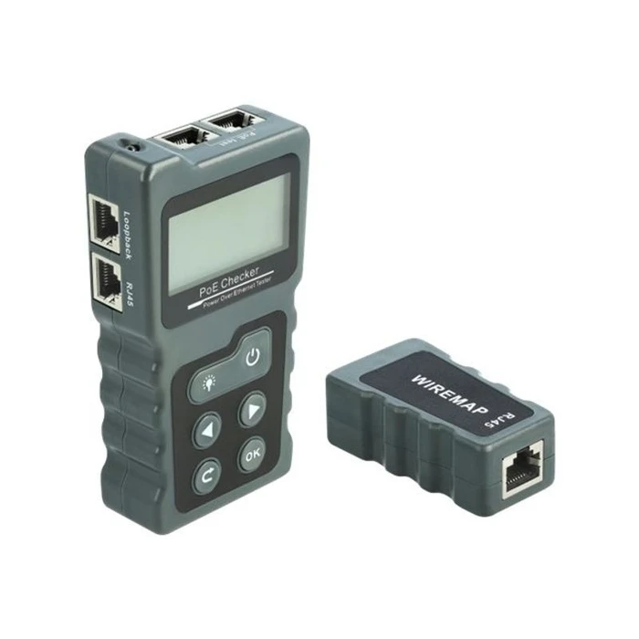 Tester Καλωδίων Δικτύου Delock LCD - RJ45/PoE/DC