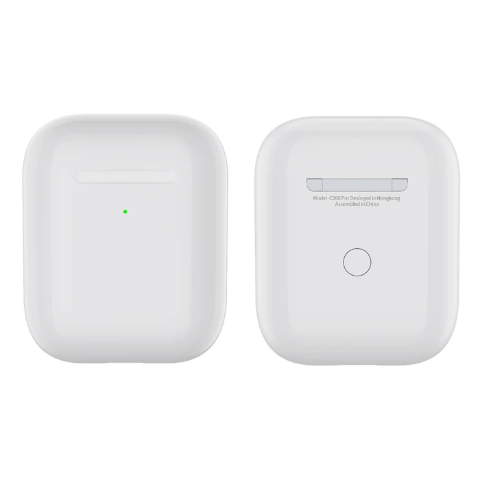 Celebrat C200 Pro Earbud Bluetooth Handsfree Ακουστικά με Θήκη Φόρτισης Λευκά