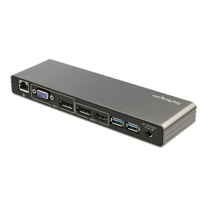 Docking Station StarTech Thunderbolt 3 Dual 4K 60Hz - 85W Power Delivery - DP / HDMI / VGA