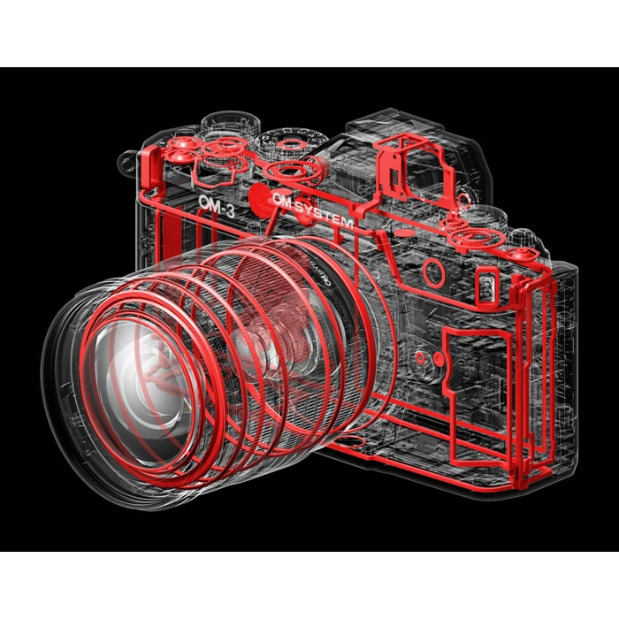 Φωτογραφική Μηχανή Olympus OM-System OM-3 Silver, Digital ED 12-45mm F4.0 PRO Lens hood
