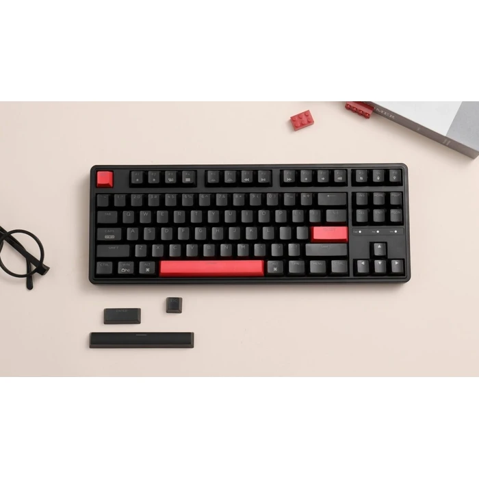 Gaming Πληκτρολόγιο Ενσύρματο Keychron C3 Pro (C3P-H1) QMK/VIA Mechanical Red Switch - Hot Swappable 80% US Layout