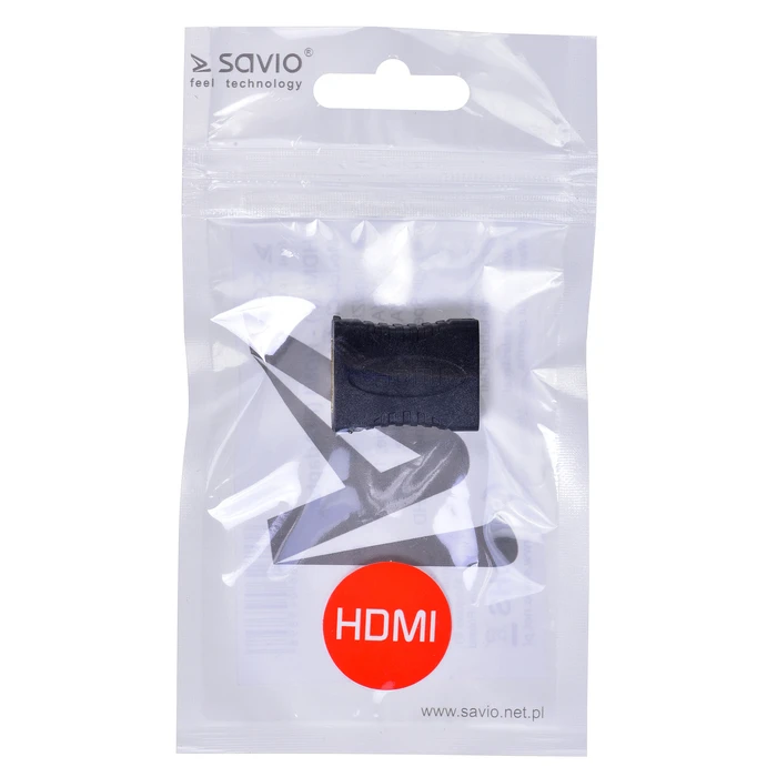 Αντάπτορας HDMI Savio (F) (F) straight, barrel CL-111 Black
