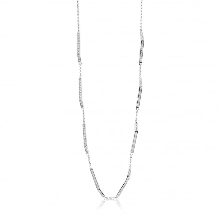 Γυναικείο Κολιέ Sif Jakobs C446-Cz (35cm) από Ασήμι Gray