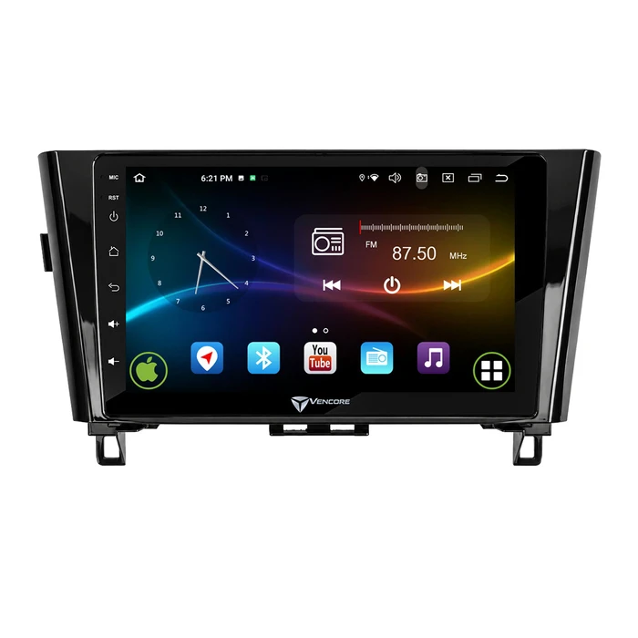 VenCore 3236-10008-0328B Οθόνη Multimedia Android 15 10.1'' για Nissan Qashqai 2014-2021 - Μαύρη
