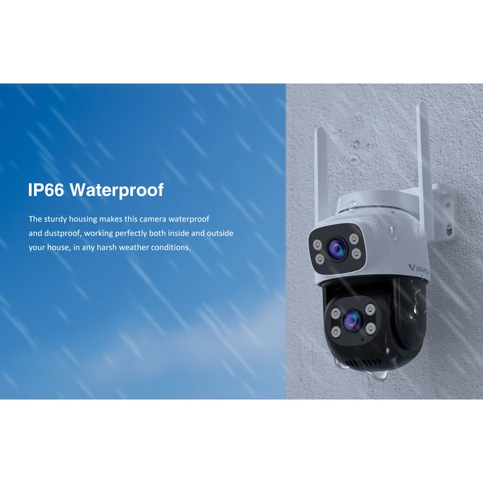 Smart Κάμερα Vstarcam C622Dr, Dual Lens, 2Mp, Wifi, Sd, Ptz, IP66