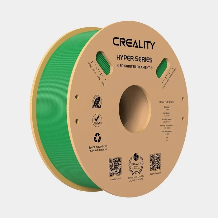 3D Printer Filament Creality Hyper PLA Green High Speed, 1 kg Spool1.75