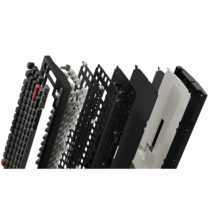 Keychron C75 HE 8K (C75H-M1-US) Πληκτρολόγιο Hall Effect RGB Μαγνητικά Switch Μαύρο 75% US Layout