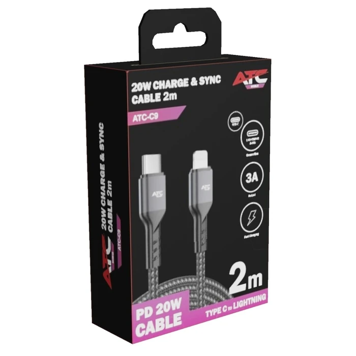 ATC USB-C to Lightning Cable 20W 2m (ATC-C9)