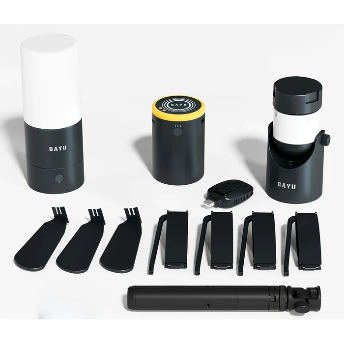 Bayu Φανάρι Μπαταρίας για Camping με Powerbank & Ανεμιστήρα 1600lm 15W Χάλκινο