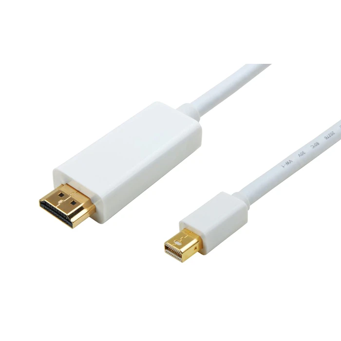 Καλώδιο Mini Displayport Σε Hdmi Powertech Cab-Dp011 2m Λευκό