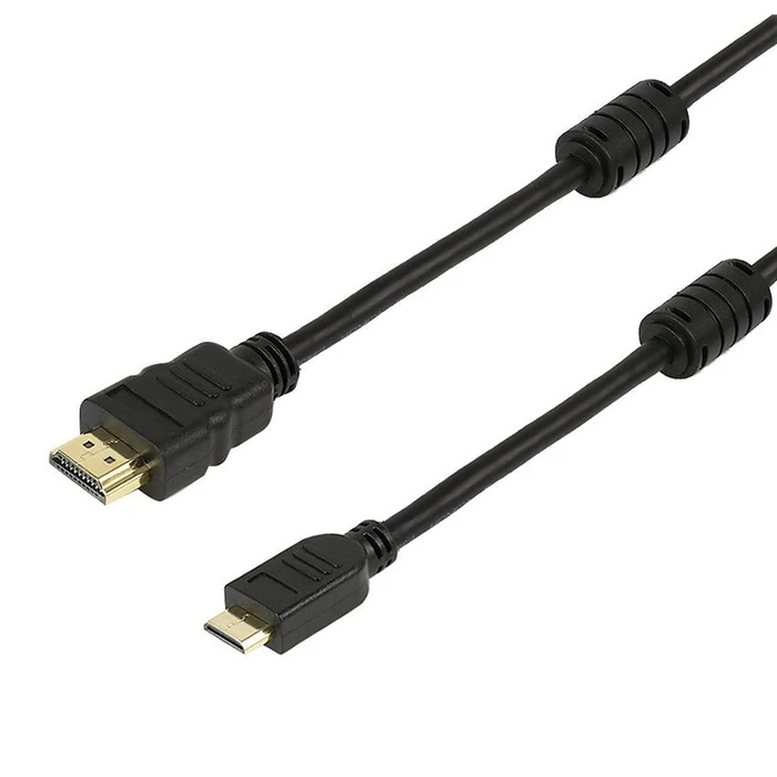 Καλώδιο HDMI Powertech σε HDMI Mini CAB-H011, με Ethernet, 1.5m, μαύρο
