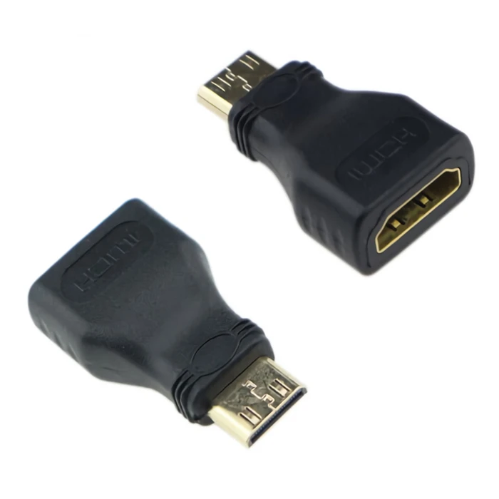 Αντάπτορας Hdmi Mini Αρσενικό Σε Hdmi Θηλυκό Powertech Cab-H025 Μαύρος