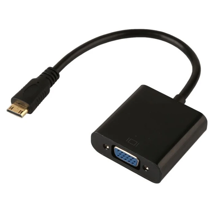 Αντάπτορας Hdmi Mini Σε Vga Cab-H031 Powertech 0.20m Μαύρος