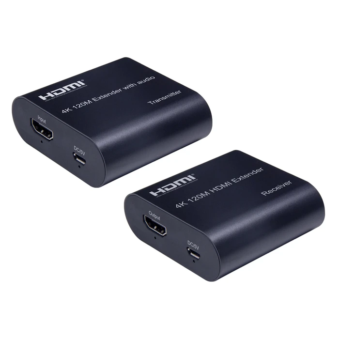HDMI Extender Powertech CAB-H075 μέσω cat-5e/cat-6e, 4K, 120m