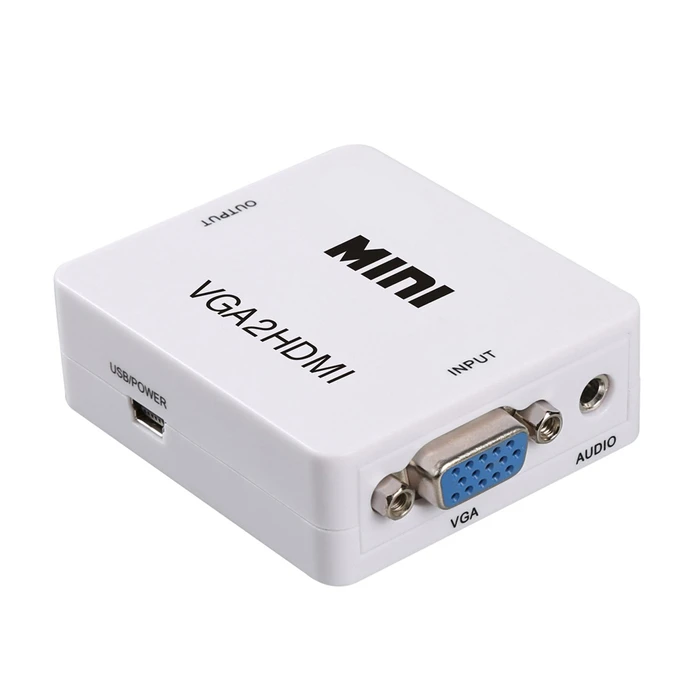 Αντάπτορας VGA Powertech Video Converter & 3.5mm Audio CAB-H107, Full HD