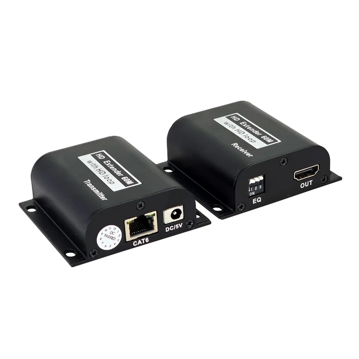 Hdmi Video Extender Powertech CAB-H190 μέσω καλωδίου RJ45, 1080p/60Hz, έως 60m