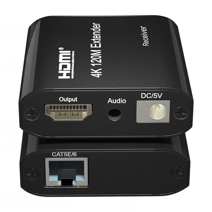 Powertech Hdmi Video Extender Cab-h195 Μέσω Καλωδίου Rj45 4k/30hz Loop Έως 120m Powertech