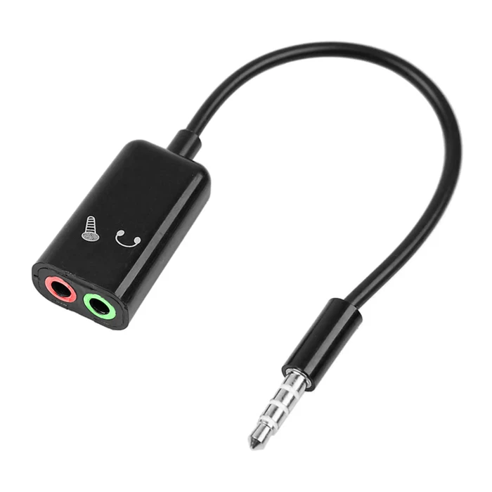 Αντάπτορας Ήχου Powertech 3.5mm σε 2x 3.5mm CAB-J029, 0.20m, μαύρο