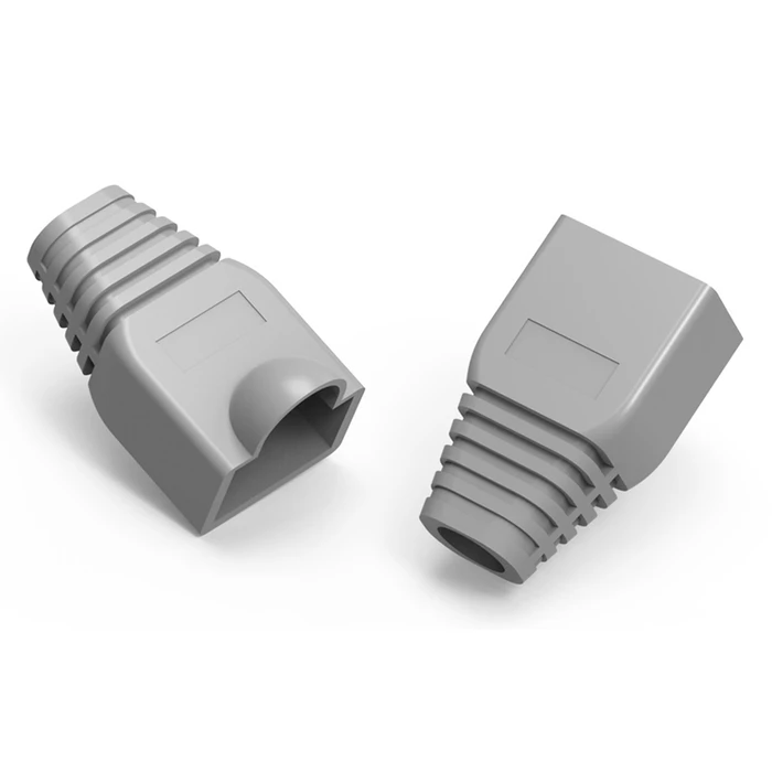 Κάλυμμα Δικτύου Powertech για Βύσμα RJ45 CAB-N091, γκρι, 10τμχ