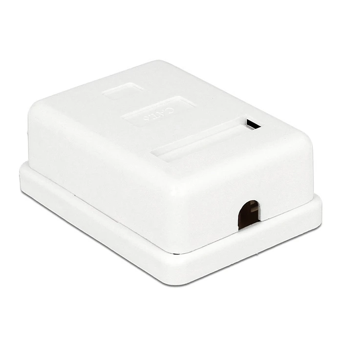 Επιτοίχια πρίζα Powertech δικτύου 1 θύρας, Cat.6 UTP, λευκή