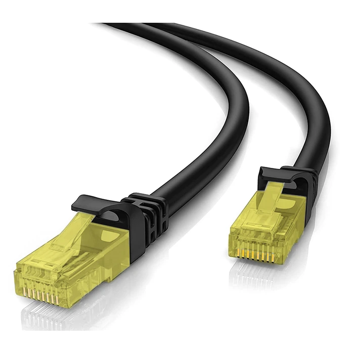 Καλώδιο Δικτύου Powertech CAB-N264, Cat 5e U/UTP, copper, 0.5m, μαύρο