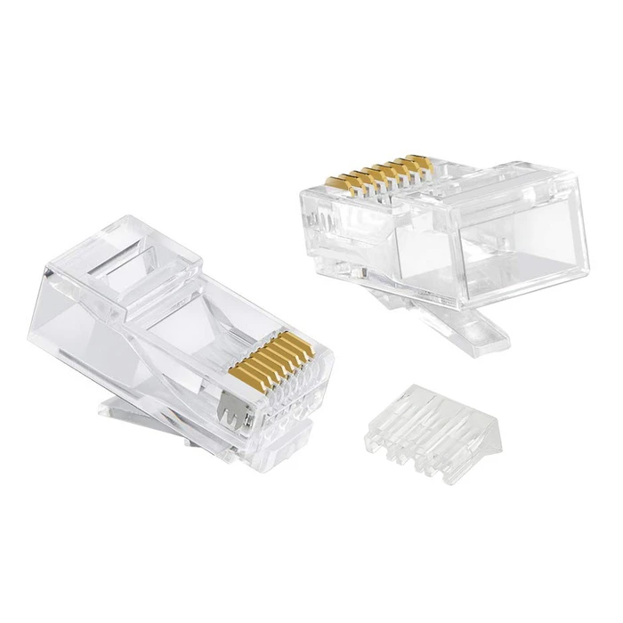 Βύσμα Δικτύου Powertech RJ45 CAB-N352, CAT 6/6A Utp, Modular, Διάφανο, 50τμχ