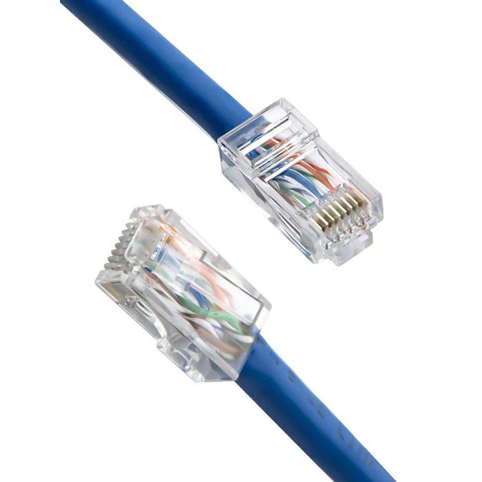 Βύσμα Δικτύου Powertech Rj45 Cab-N446, Cat 6/6A Utp, Διάφανο, 50Τμχ